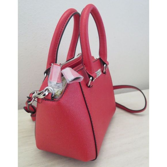 Guess SE801676 Women's Red Karlan Mini Crossbody Bag Purse Satchel - Picture 8 of 13